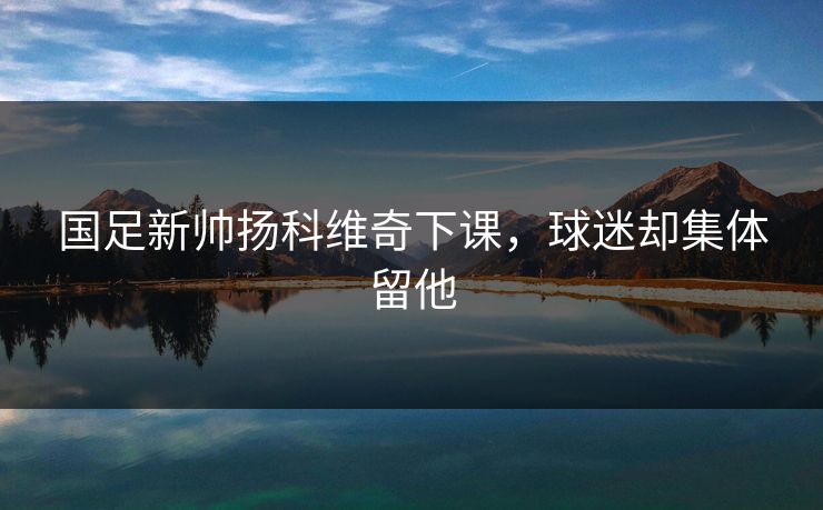 国足新帅扬科维奇下课,球迷却集体留他 国足新帅扬科维奇下课,球迷却集体留他